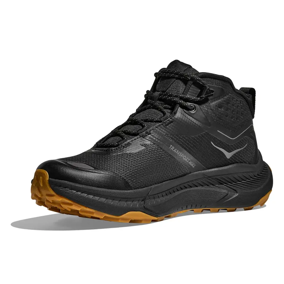 Hoka Transport Hike Gore-Tex Erkek Siyah Outdoor Bot 1172912-BBLC