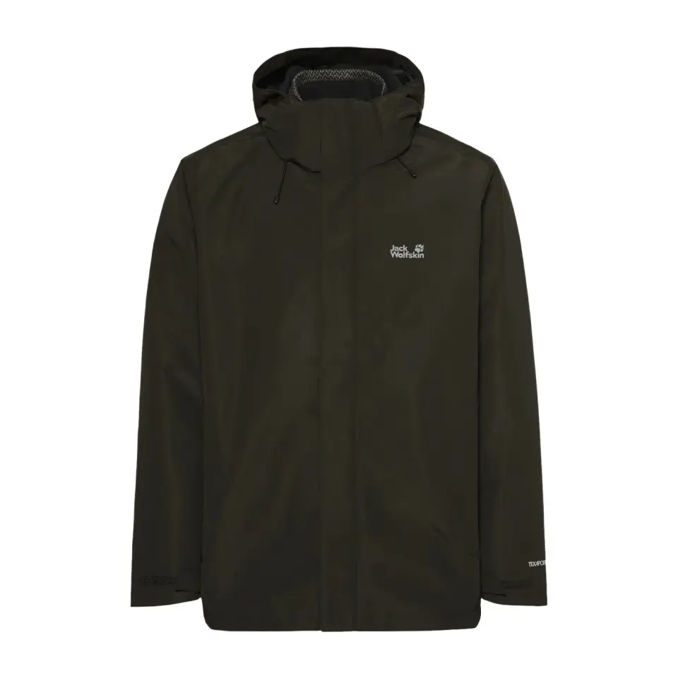 Jack Wolfskin Pinetrail 3in1 Erkek Outdoor Ceketi - Haki
