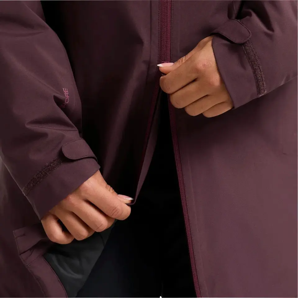 Jack Wolfskin Heidelstein Ins Kadın Mor Outdoor Ceketi - Mürdüm